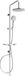 Mexen Colonne de douche, Chrome - 798404093-00