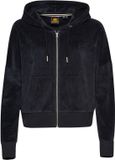Superdry Vintage Logo velours hoodie van biologisch katoen met rits - Dames - Hoodies