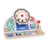 Vilac - Eerste boot activiteitenbord van hout – 8 sensorische activiteiten en magnetische hengel – sensorisch ontwaken en fijne motoriek – Montessori-inspiratie – cadeau-idee vanaf 18 maanden – 2129
