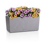 LECHUZA BALCONERA Stone 40 Box plantenbak Vrijstaand Gerecycleerd plastic Grijs, Steenkleur