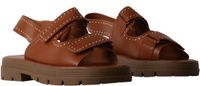 Super Mode He Valentine Sandalen met klittenband bruin