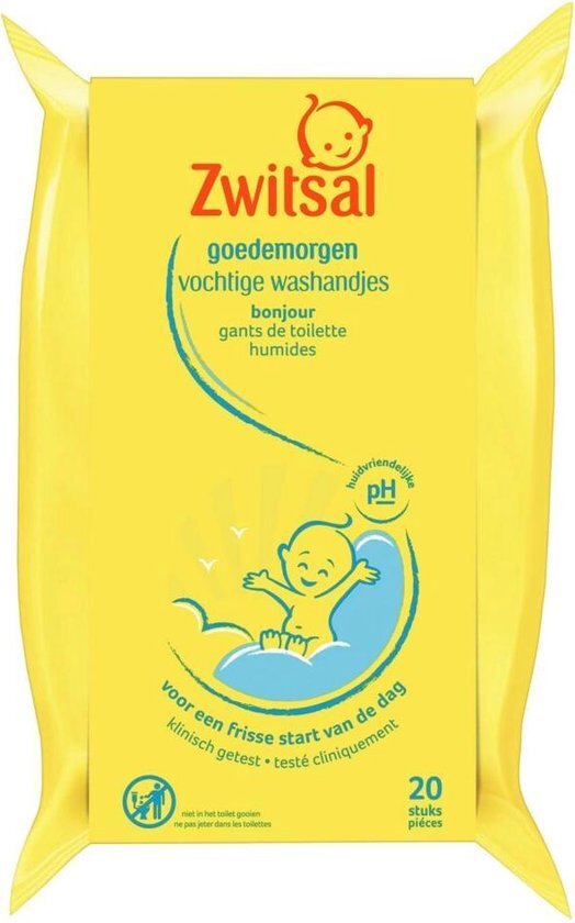 Zwitsal Goedemorgen Vochtige Washandjes