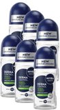 NIVEA MEN Derma Control Sensitive Déodorant Anti-transpirant Roller - 6 x 50ml