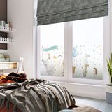 Ambiance Sticker Privacy raamfolie - Olifant en vrienden op een wandeling - Stickers voor ramen en douchedeuren - 40x100cm