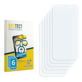 BROTECT Screenprotector voor Xiaomi Poco F9 Pro - Folie Beschermfolie transparant 6 Stuks