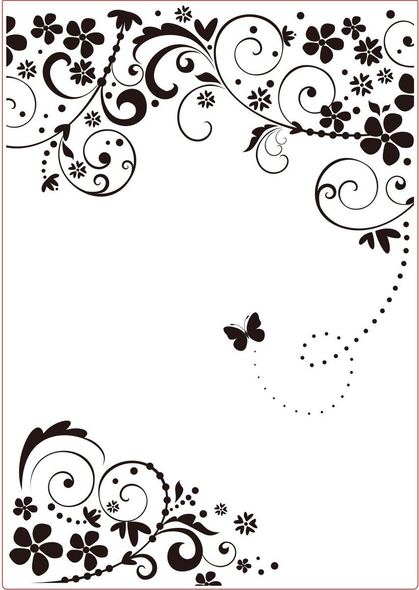 Vaessen Creative Embossing Template A4 Fram Vlinder