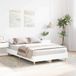 Maison Exclusive - Cadre de lit blanc 137 x 190 cm en aggloméré