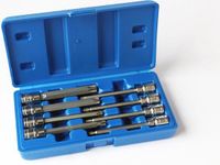 Torx doppenset met boring 3/8" 8-delig