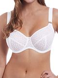 Freya Women's Starlight Unlined Balcony Lace Underwire Bra, White, 36FF