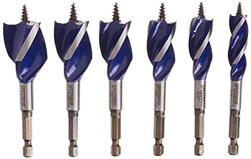 Irwin Tools IRWIN SPEEDBOR Wood Drill Bit Set - 6 Piece - 4 inch
