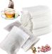200 sacs filtrants jetables - 9 x 7 cm - Sacs filtrants pour filtres à thé en vrac et filtres à café - Sacs filtrants avec fermeture éclair et cordon de serrage - Sacs filtrants pour tisane - Sacs filtrants en non-tissé - Sacs filtrants pour café blanc