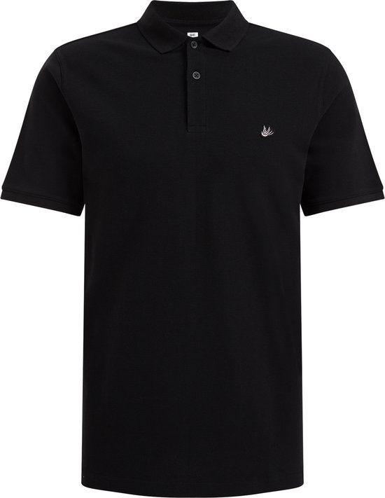WE Fashion Men's Polo Shirt - Black - XXL - Slim Fit - Cotton - Short Sleeve - 2024