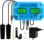 Merkloos / Sans marque Wan GmbH 3-in-1 pH/EC/temperatuur watermelder - multifunctioneel meetapparaat - digitale LCD-waterkwaliteitstester