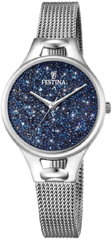 Festina Mademoiselle Swarovski crystals F20331/2 - Horloge - Dames - Zilverkleurig - Ã˜ 32 mm