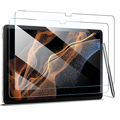 ZtotopCases 2 stuks screenprotector voor Samsung Galaxy Tab S8 Ultra 14.6 Inch 2022 (SM-X900/X906)