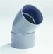 DYKA Bocht 2x lijmmof 45° PVC keurmerk BRL52100 32mm