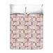 PENSIERI DELICATI Sprei voor tweepersoonsbed, 260 x 280 cm, eenpersoonsbed, 100% piqué-katoen, ideaal als sprei voor tweepersoonsbed, motief Athene, oranje, 100% Made in Italy