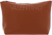 VALENTINO Toilettas Pie Re Soft Cosmetic Case Cuoio Lichtbruin