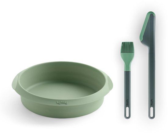 Lékué Airfryer Set - Incl Bakvorm, Keukentang en Bakborstel - Green