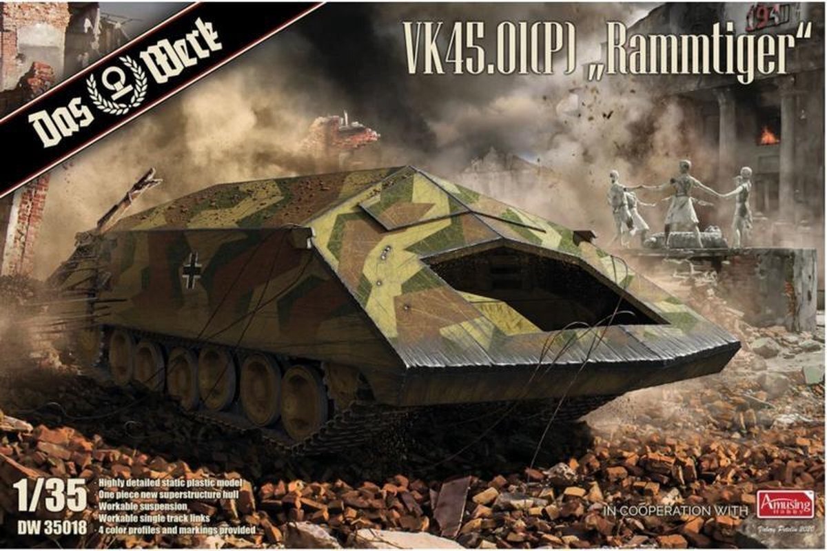 Das Werk 1:35 35018 VK4501(P) Rammtiger Plastic kit