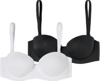 SCHIESSER BH ' Bandeau mit Schale - Unique Micro ' zwart / wit
