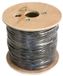 DATACOM UTP-kabel, CAT6, PE-isolatie, 500 meter, doosverpakking, zwart, geschikt voor buitengebruik