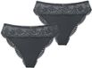 Joop! Slip Beautiful Antraciet Gebloemd Dames XL