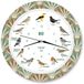 KOOKOO Songbirds Feather Heart Wandklok Rond 4260019361387
