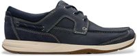 Clarks Sailview Lace leren bootschoenen Marineblauw