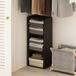 Furinno Reed 3-Tier Open Plank Multifunctionele Kast & Kleding Opslag, Opslag Organizer, Blackwood