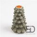 Season Inspired Decoration Kandelaar kerstboom 10x10x15 olijfgroen