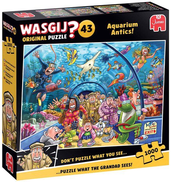 Wasgij Jumbo Wasgij Original 43 - Aquarium Capriolen! - 1000 stukjes legpuzzel