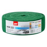 APP WSR 222 Schuurvliesstof, groen, 10 m x 100 mm, grove korrel schuurwol voor schuurmachines op hout, metaal, staal en roestvrij staal, korrel 240-280