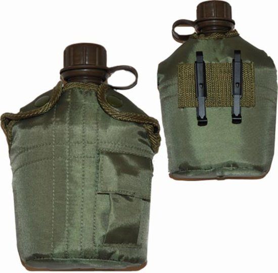 Fosco PVC Veldfles - 1 Liter - Incl Groene Hoes