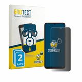 BROTECT - privacy screenprotector voor Doogee Note 57 Lite - Folie Beschermfolie Blauwlichtfilter 2 Stuks