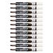 Pentel Maxiflo whiteboard-marker, droog afwisbaar, medium wigpunt, 12 stuks