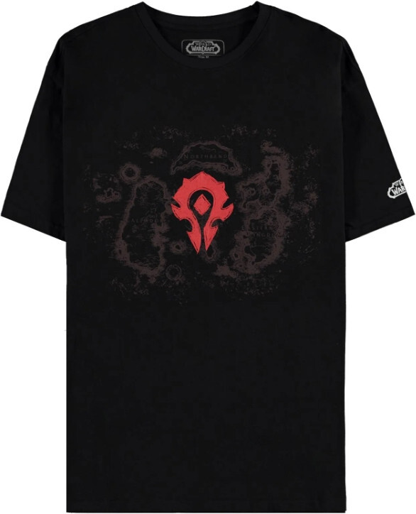 Difuzed world of warcraft - azeroth horde - men's short sleeved t-shirt