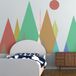 Ambiance Sticker Kinderstickers met Scandinavische bergen van Dorika, 90 x 135 cm