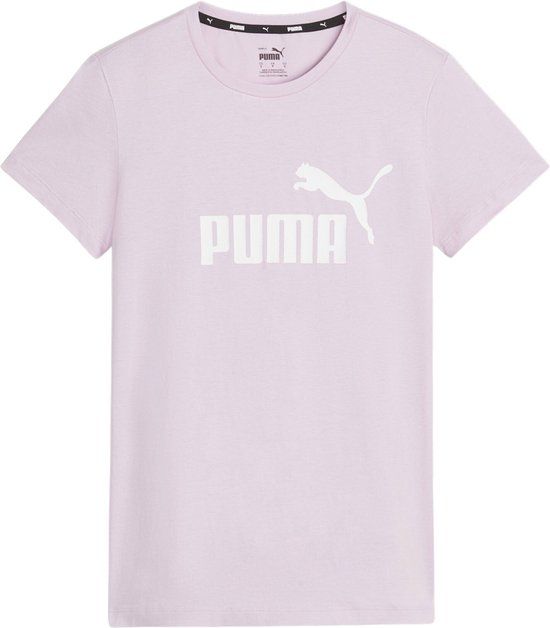 PUMA ESS Logo Tee Women's T-Shirt - Grape Mist - Size XS
