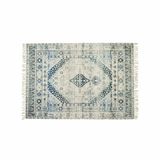 Loberon Vloerkleed Daly blauw Polyester Rechthoekig Laagpolig