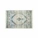 Loberon Vloerkleed Daly blauw Polyester Rechthoekig Laagpolig