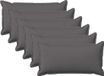 vidaXL - Taie d'oreiller - 6 pièces - Gris clair - 40 x 80 cm