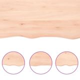 VidaXL Tafelblad 60x60x2 cm onbehandeld massief eikenhout