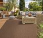 Mia's Teppiche Lara plat weefsel binnen en buiten tapijt UV- en weerbestendig bruin 200x280, 100% polypropyleen, 200x280 cm