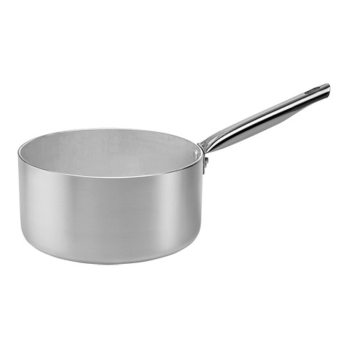 HorecaTraders Steelpan | Aluminium | 2 Liter | Ø18 cm | Gas, elektrisch, keramisch