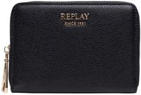 REPLAY Zip Around Wallet Black zwart