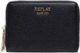 REPLAY Zip Around Wallet Black zwart