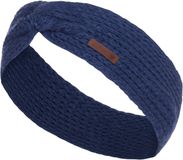 Knit Factory Joy Gebreide Dames Hoofdband - Capri - Donkerblauw