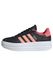 adidas unisex - barn Vl Court Bold Junior Shoes, core black/Semi Frozen Turbo/Pure Turbo, 40 EU