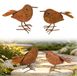 Set de 2 Oiseaux de Jardin en Métal